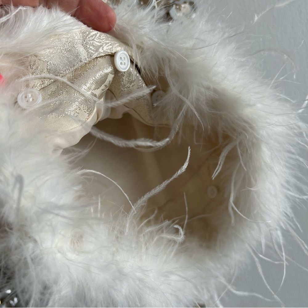 NWT RICHRADIQS Dazzling Sequined Feather Cuff Dress - Picture 4 of 16